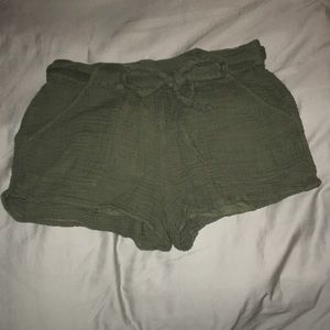 Green Loose Shorts